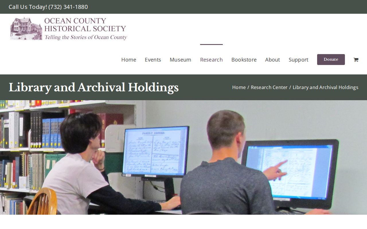 Berkeley Township city directory research at Ocean County Historical Society data center