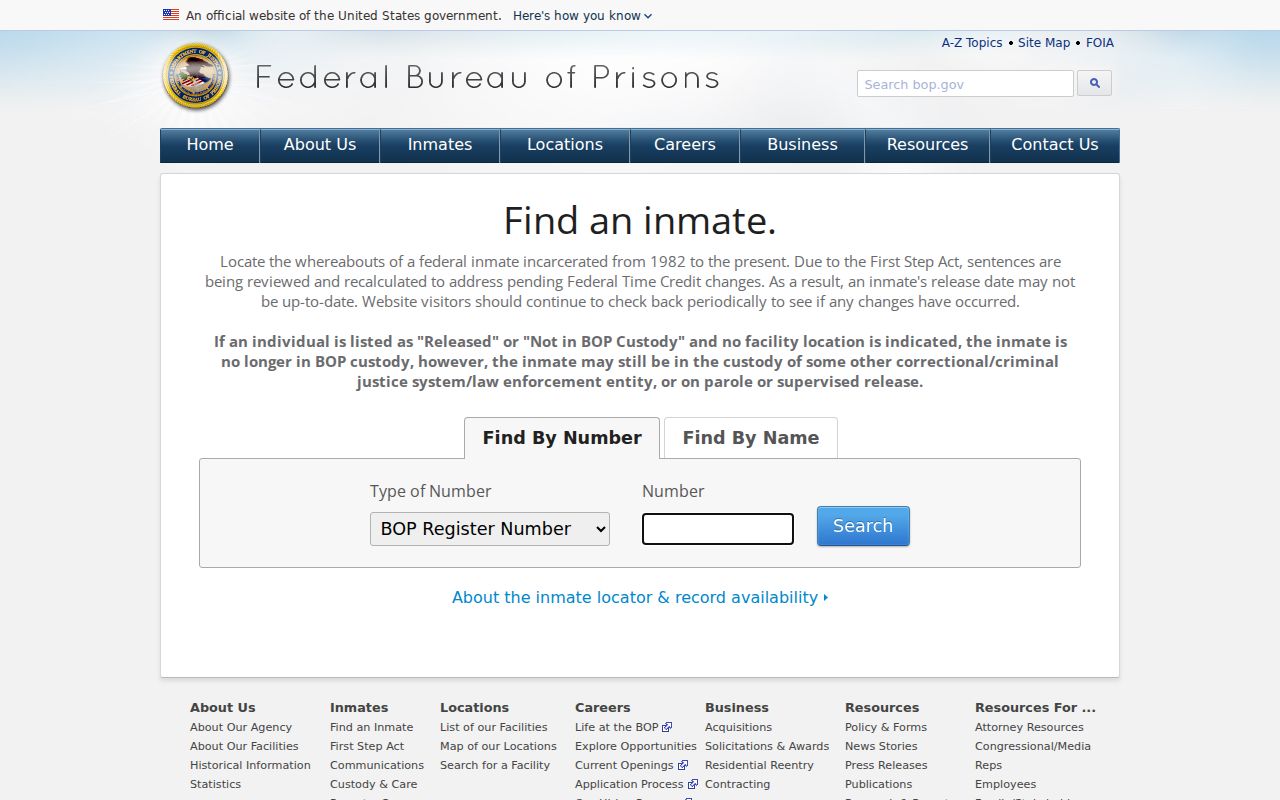 Berkeley Township residents directory federal custody locator search fields